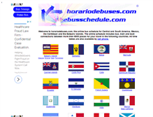 Tablet Screenshot of horariodebuses.com